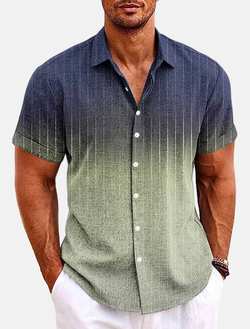 Bamboo Linen Men's Lapel Shirt