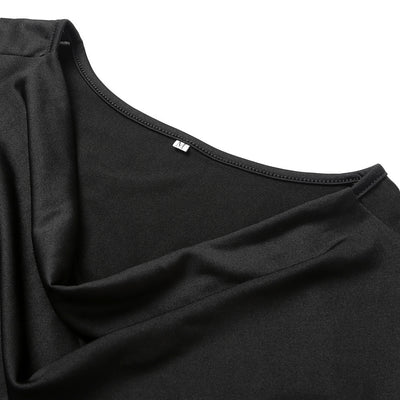 See-through Chiffon Long-sleeved Dress