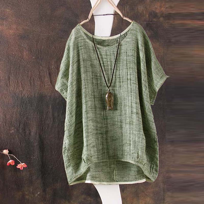 CASUAL LOOSE LINEN TOP