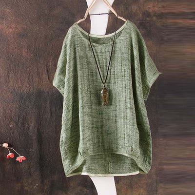 CASUAL LOOSE LINEN TOP