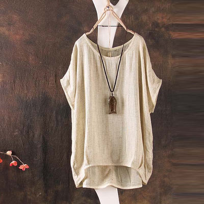 CASUAL LOOSE LINEN TOP