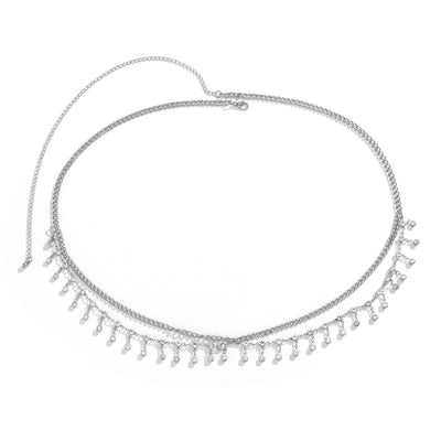 Star Metal Tassels Waist Body Chain