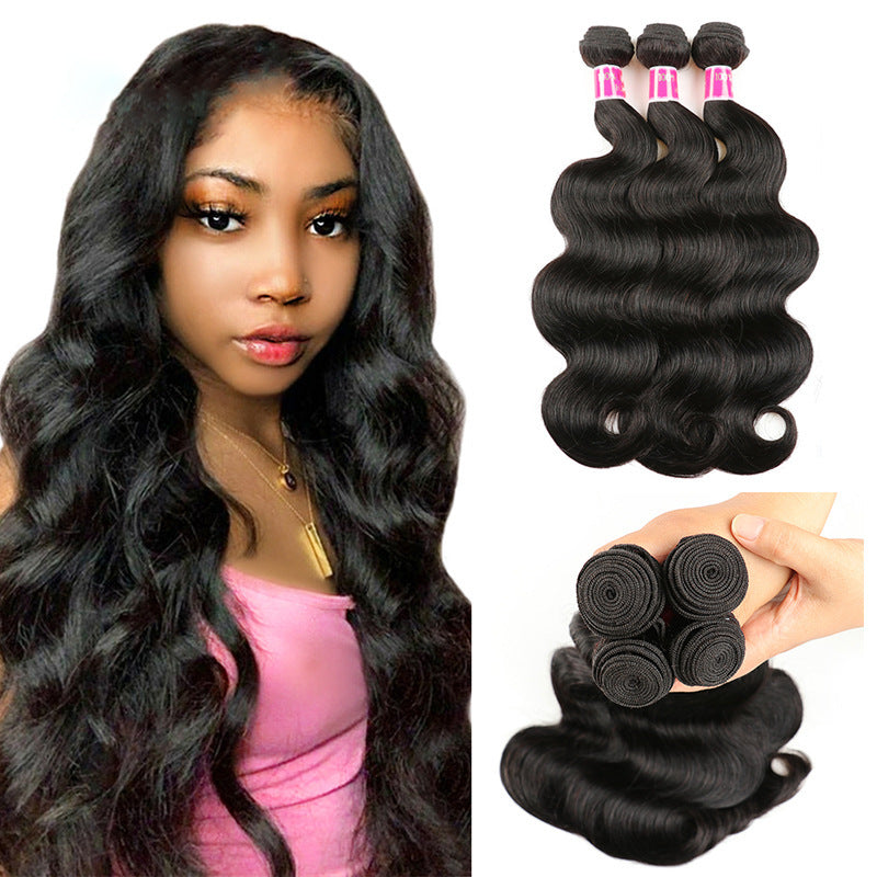 Big Wave Curtain Hair Bundle Wig