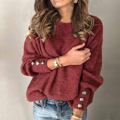 Rudras Button Knit
