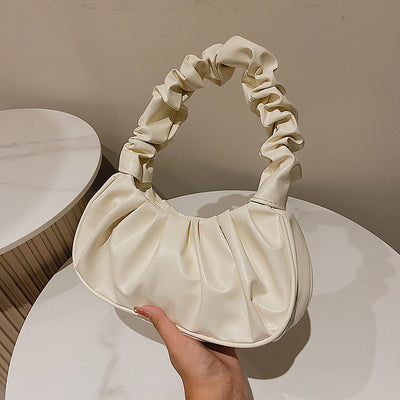 Cloud Pleated Simple Sweet Shoulder Bag