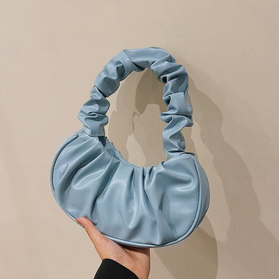 Cloud Pleated Simple Sweet Shoulder Bag
