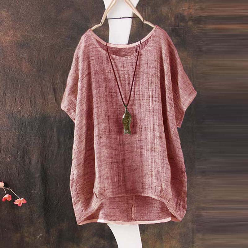CASUAL LOOSE LINEN TOP
