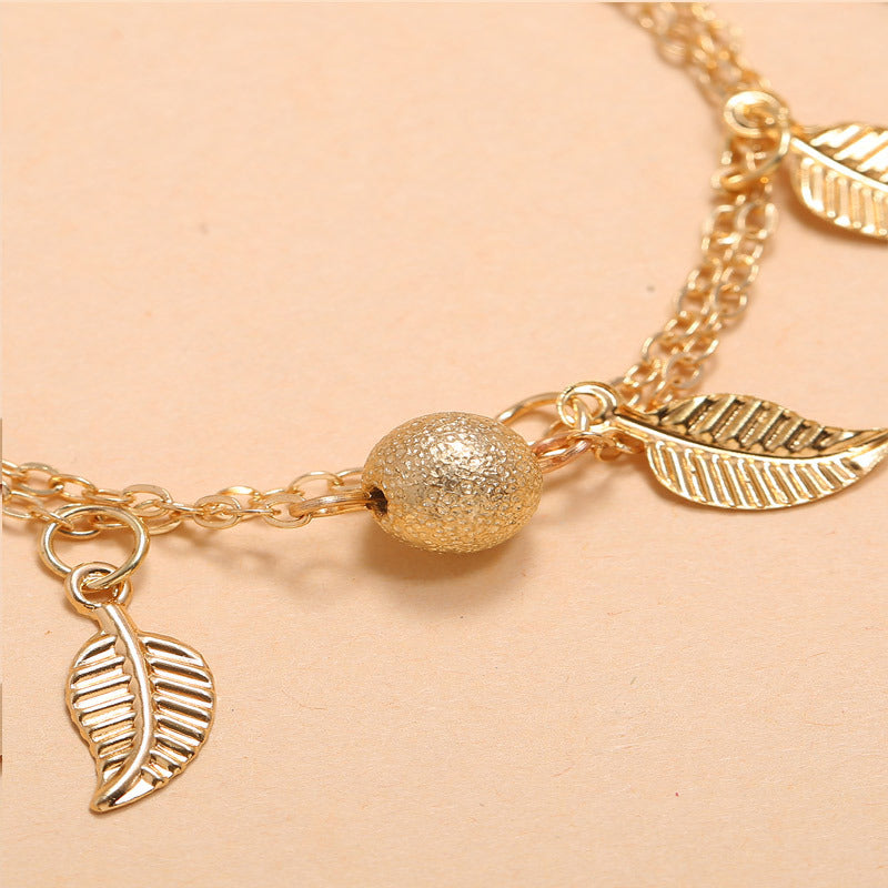 Small Leaves Anklet