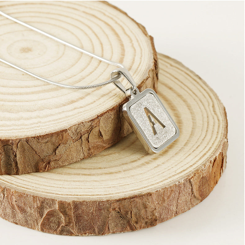 Alphabet Hollow Out Necklace