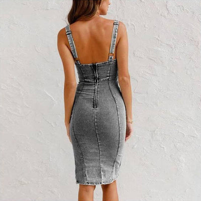 Anna Midi Denim Dress