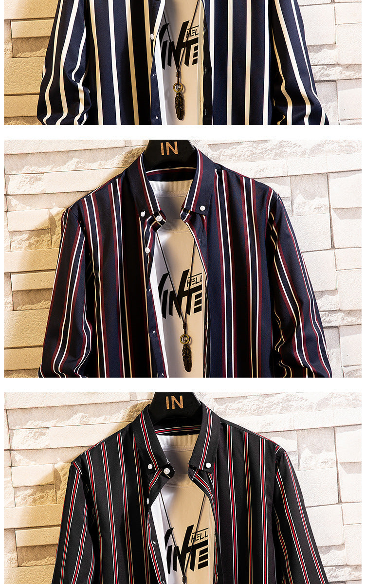Casual Striped Fashion Shirts Shirt