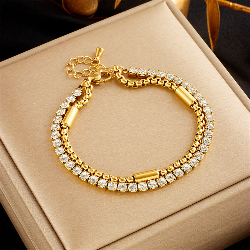 Multi-layer Diamond Bracelet