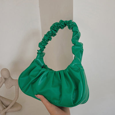 Cloud Pleated Simple Sweet Shoulder Bag