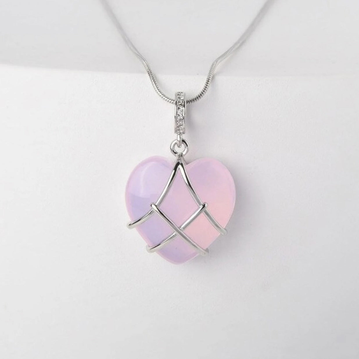 Wire Moonstone Necklace