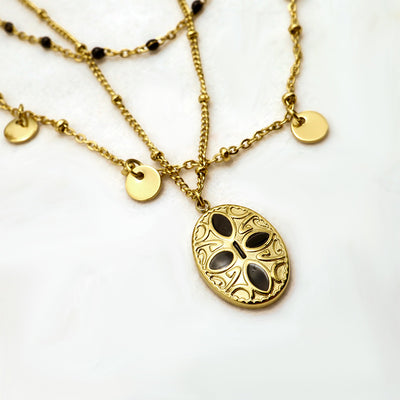 Drippone Oval  Necklace