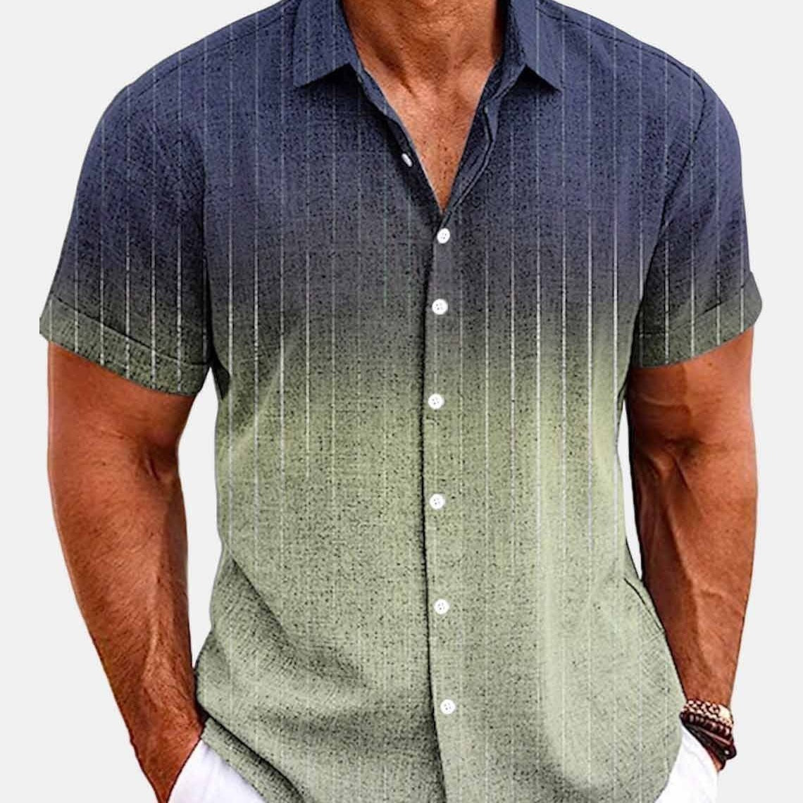 Bamboo Linen Men's Lapel Shirt