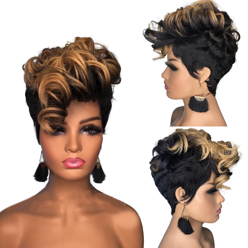 Button Net Hair Cover Wig