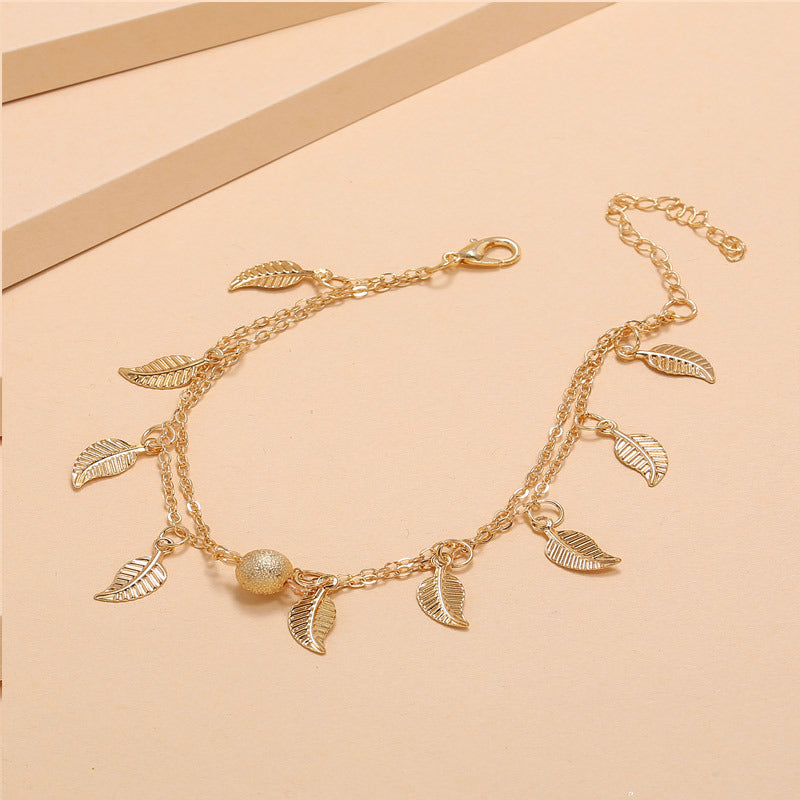 Small Leaves Anklet