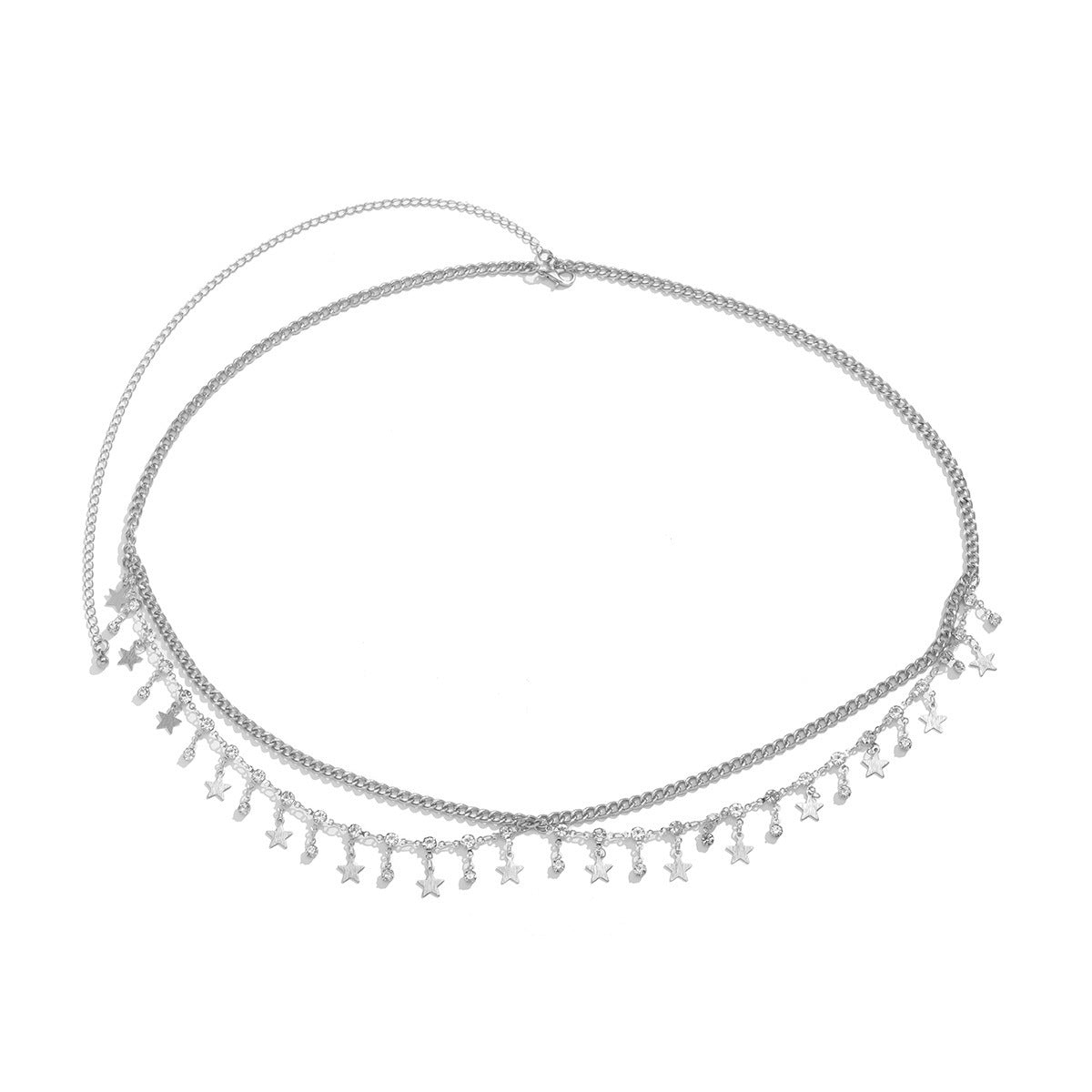 Star Metal Tassels Waist Body Chain