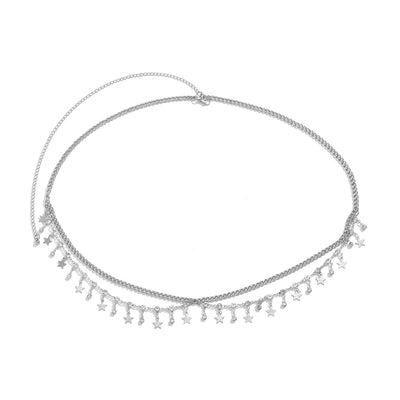 Star Metal Tassels Waist Body Chain