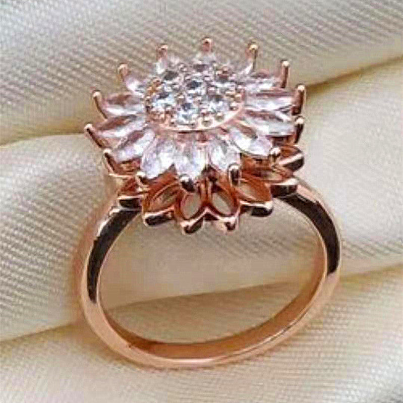 Rotating SUNFLOWER Ring