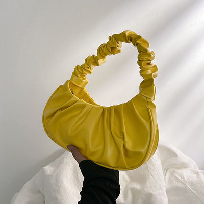 Cloud Pleated Simple Sweet Shoulder Bag