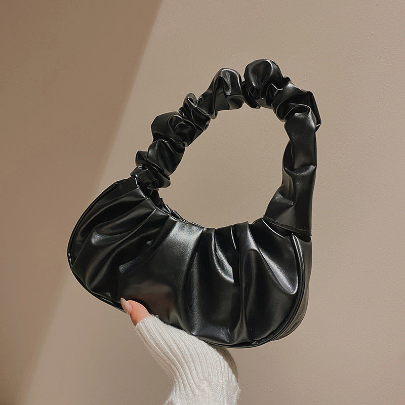 Cloud Pleated Simple Sweet Shoulder Bag