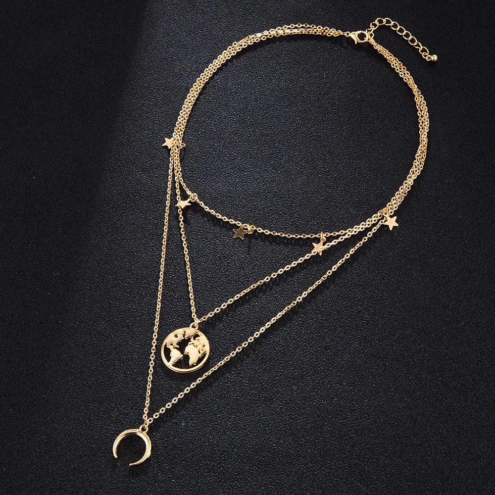 HORNS STARS NECKLACE