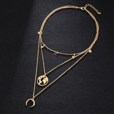 HORNS STARS NECKLACE