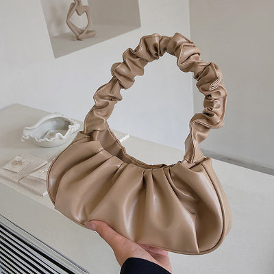 Cloud Pleated Simple Sweet Shoulder Bag