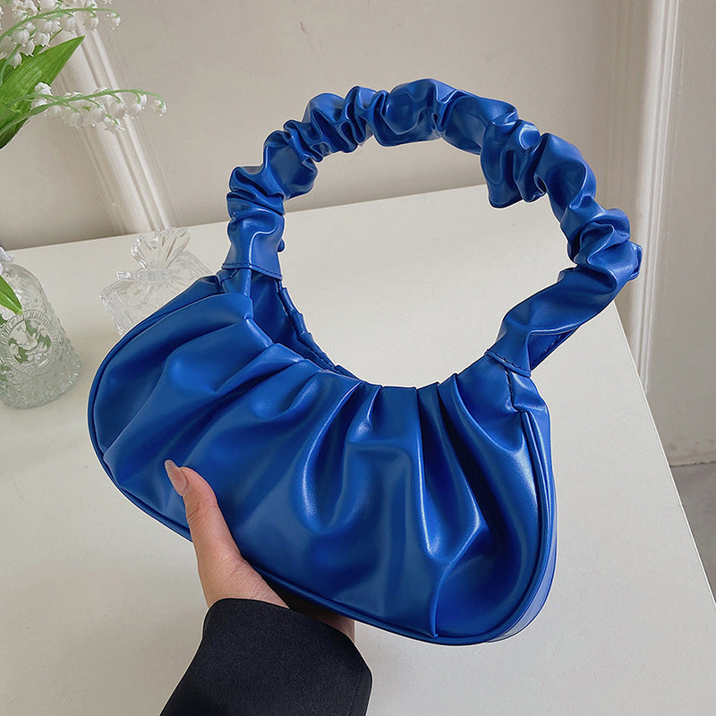 Cloud Pleated Simple Sweet Shoulder Bag