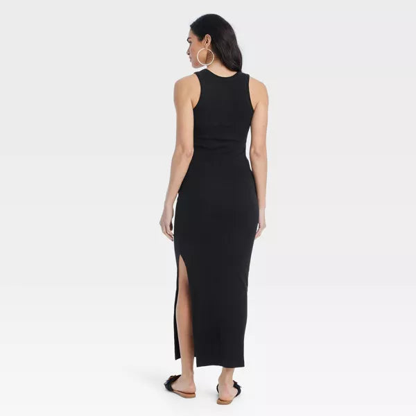 Women's Rib-Knit Maxi Bodycon Dress