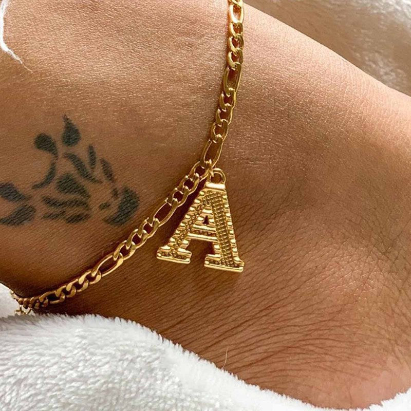 Letter Anklet