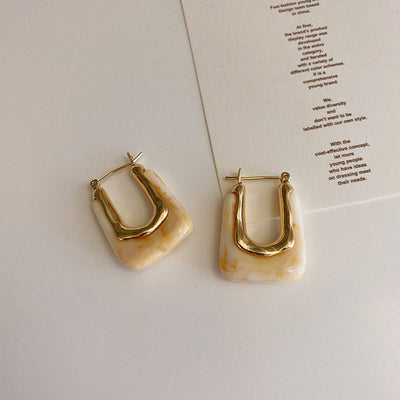 Resin Hoop Earrings