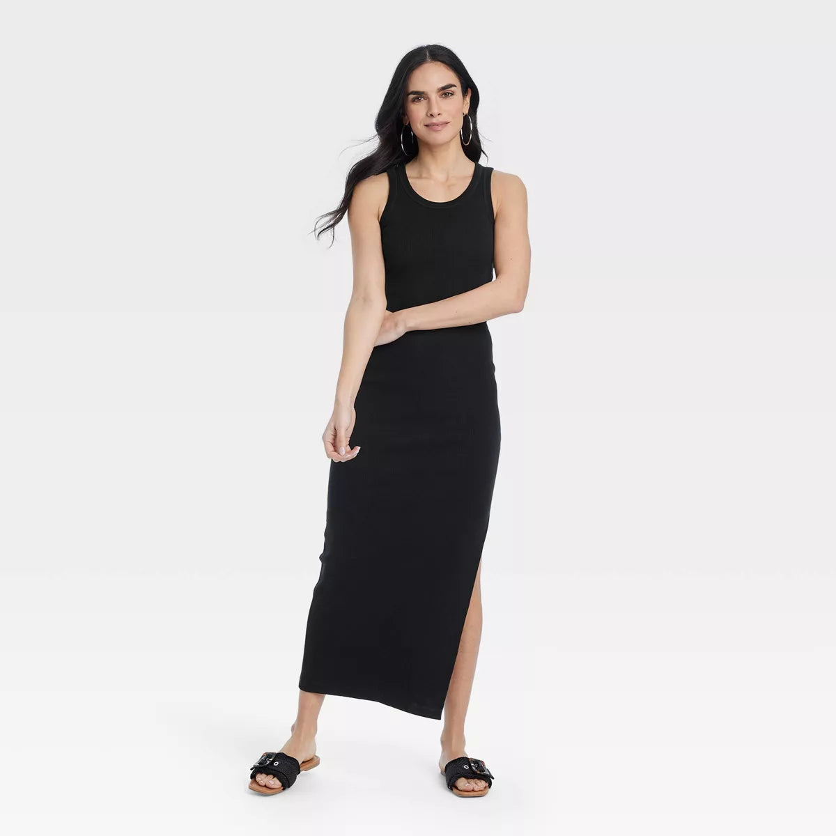 Women's Rib-Knit Maxi Bodycon Dress