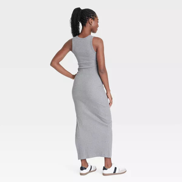 Women's Rib-Knit Maxi Bodycon Dress