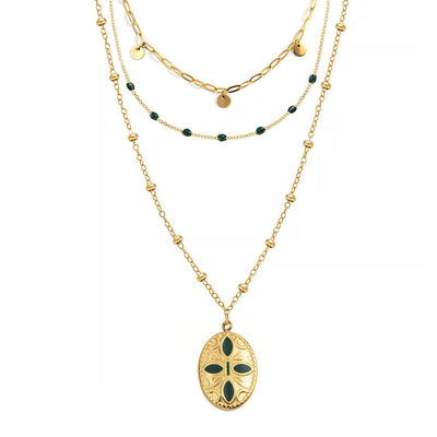 Drippone Oval  Necklace