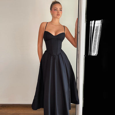 Split Waist Slimming Slip Dress