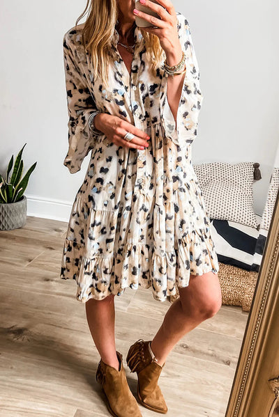Loose Cool Button Dress