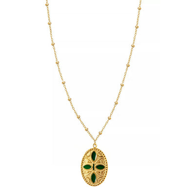 Drippone Oval  Necklace