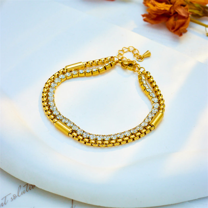 Multi-layer Diamond Bracelet