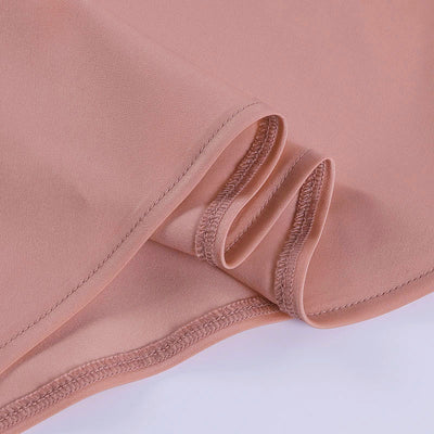 V Neck Backless Satin Party Dress