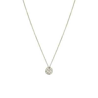 Magnetic Folding Leaf Clover Necklace