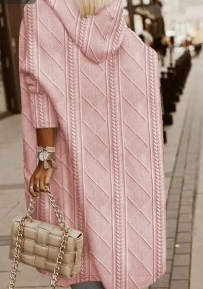 Solid Lining Knitted Coat