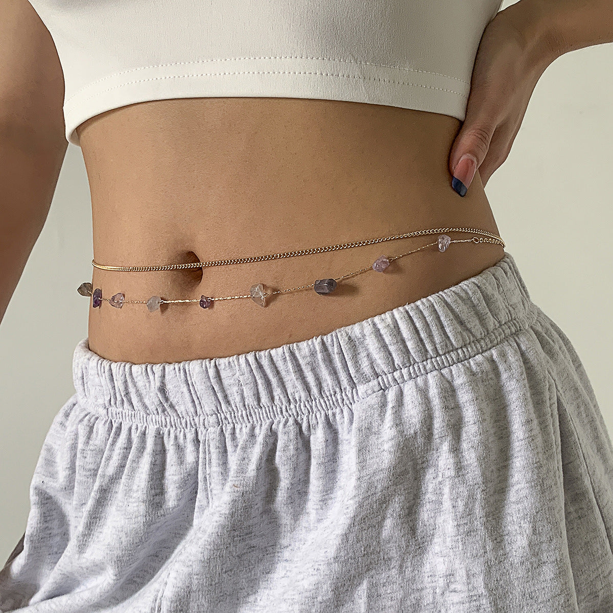 THIN STONE BODY CHAIN