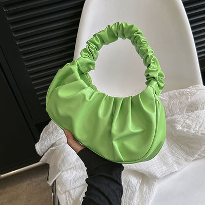 Cloud Pleated Simple Sweet Shoulder Bag
