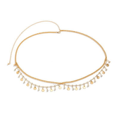 Star Metal Tassels Waist Body Chain