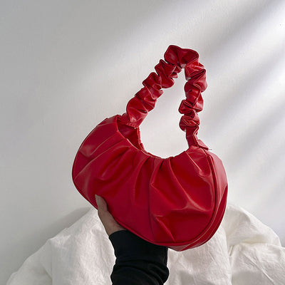 Cloud Pleated Simple Sweet Shoulder Bag