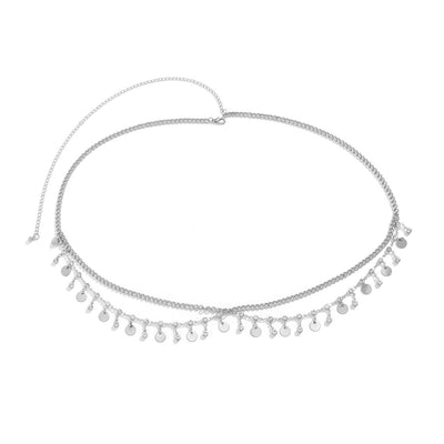 Star Metal Tassels Waist Body Chain