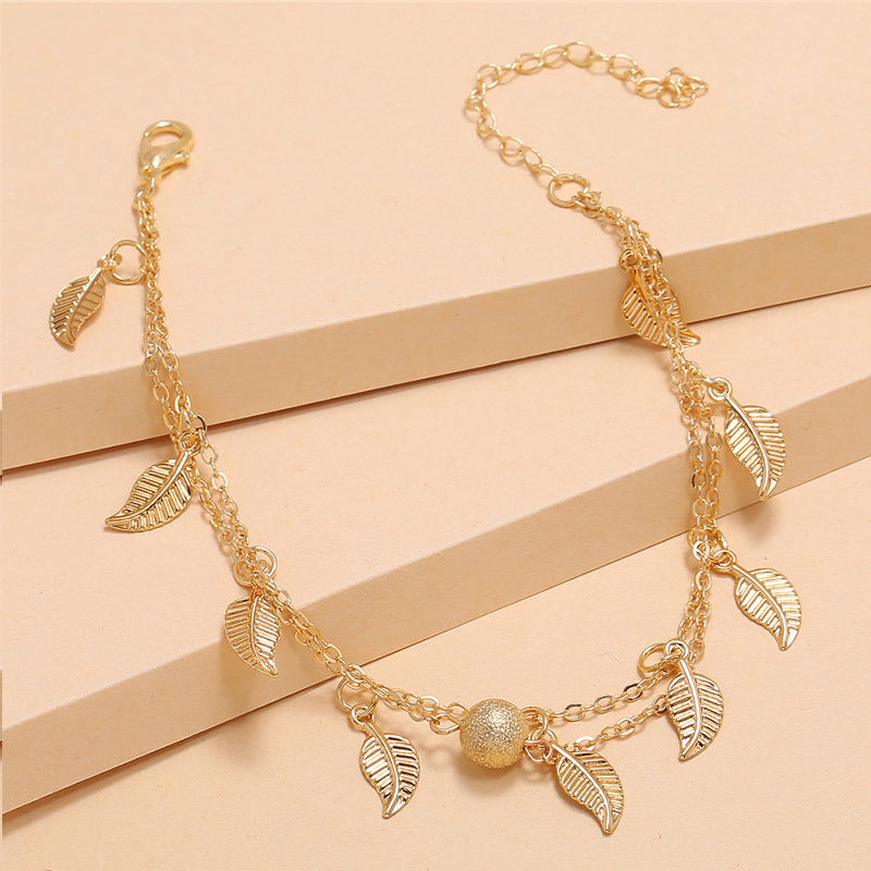 Small Leaves Anklet